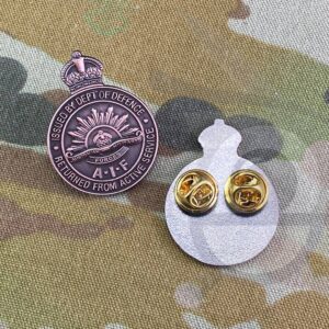 Returned from Active Service Badge AIF