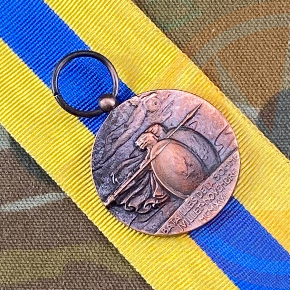 Somme Medal CDLSM Gongs Honours and Awards